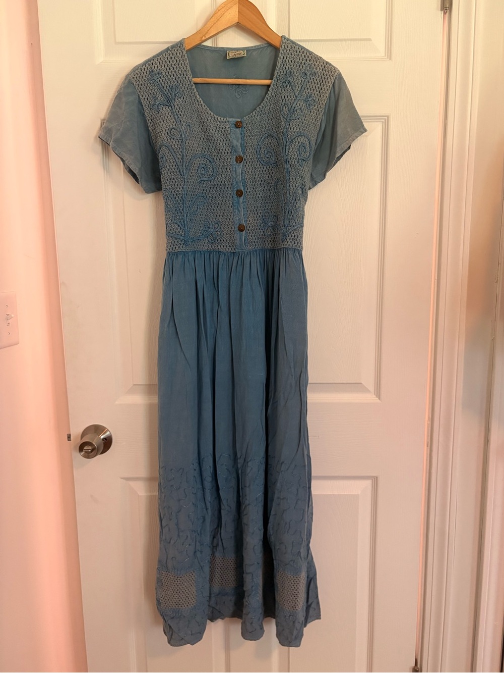 Sacred Threads Boho blue dress